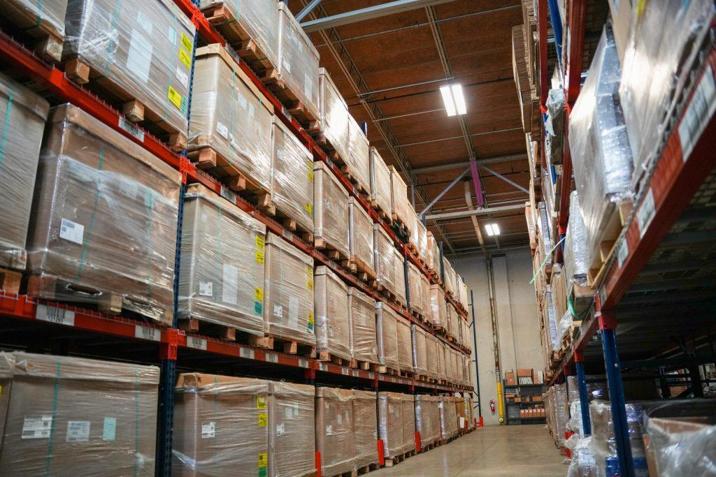 NewStream warehouse with packages for optimizing supply chain